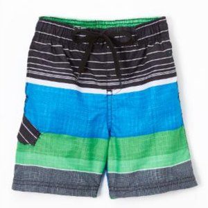 Kanu Surf Boys Viper Quick Dry UPF 50+ Swim Trunks Black Blue Green 2T NWT New